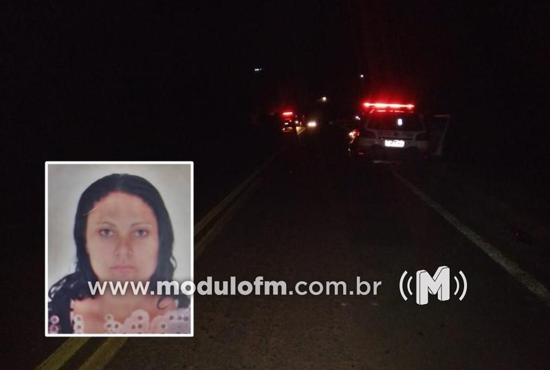 Motociclista embriagado causa acidente e passageira morre na MG-188 em Coromandel