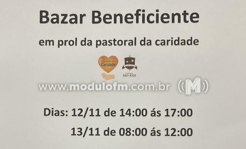 Bazar Beneficente em prol da Pastoral da Caridade será...
