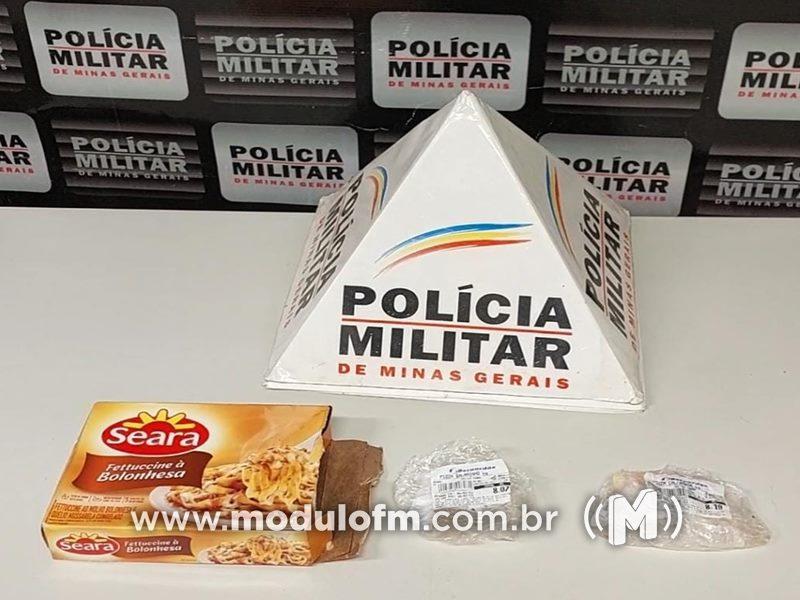 Mulher é presa após furtar Mini Pizza em supermercado de Patrocínio