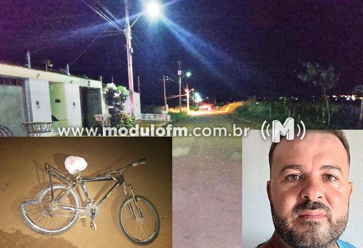 Veículo atinge, mata ciclista de 42 anos e condutor foge sem prestar socorro