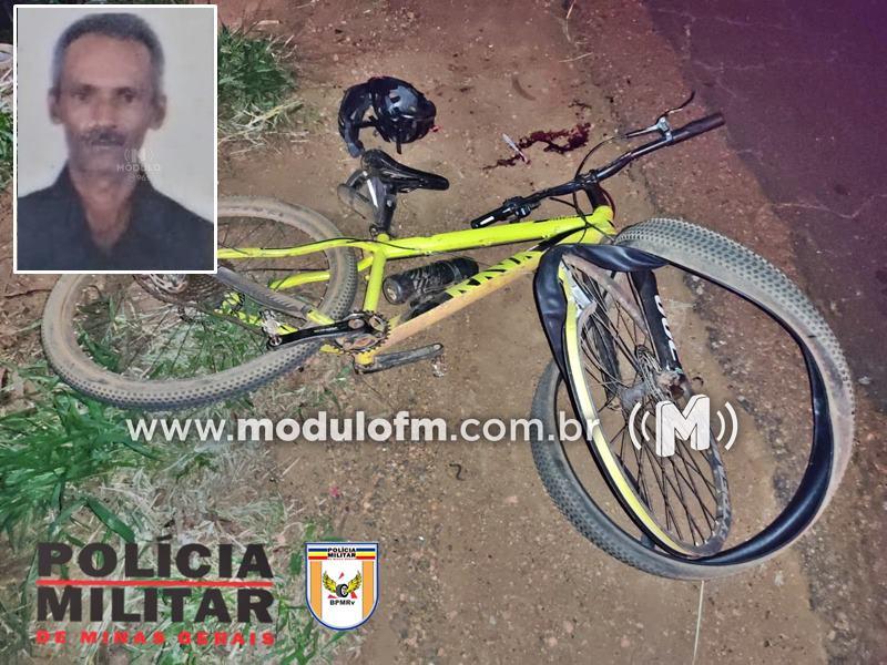 Colisão violenta entre bicicletas deixa homem morto na MG-190...