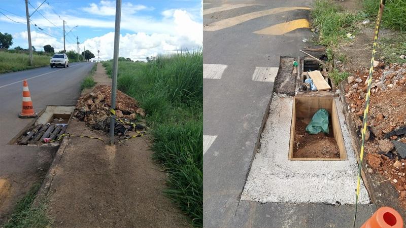 Moradores criticam entulho jogado na calçada após obra em...