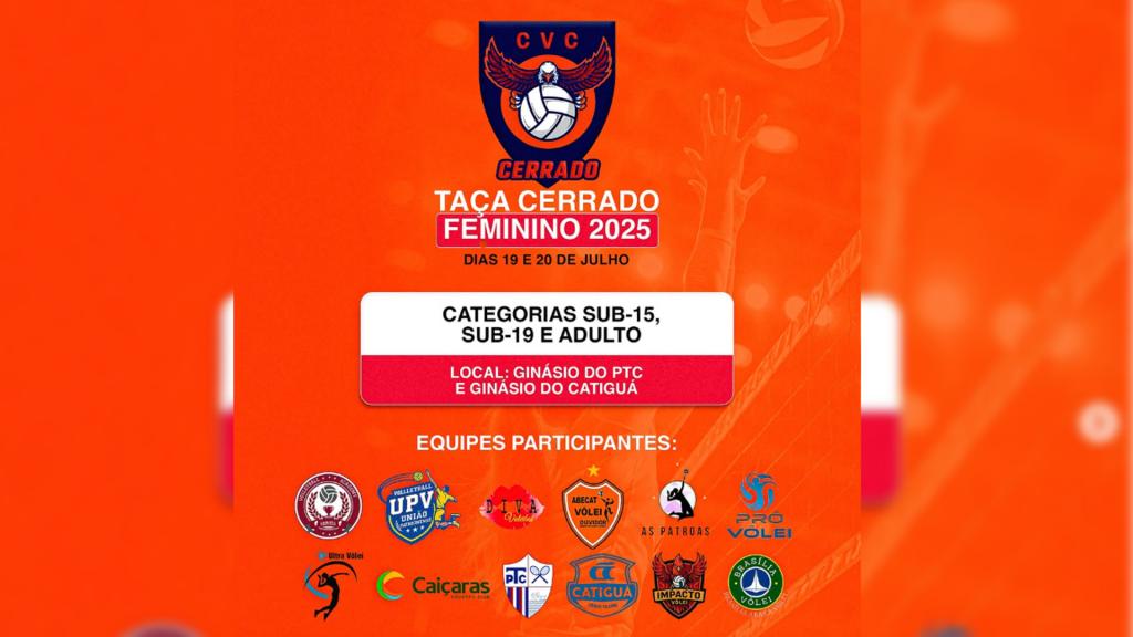 Patrocínio sedia neste final de semana a Taça Cerrado de Vôlei Feminino; no próximo final de semana será a vez do masculino