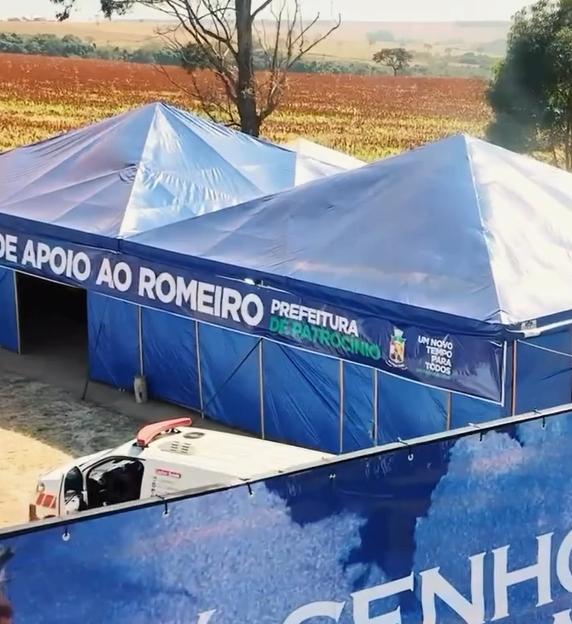 Imagem 1 do post Barracas de apoio aos romeiros da Prefeitura de Patrocínio iniciam atendimentos
