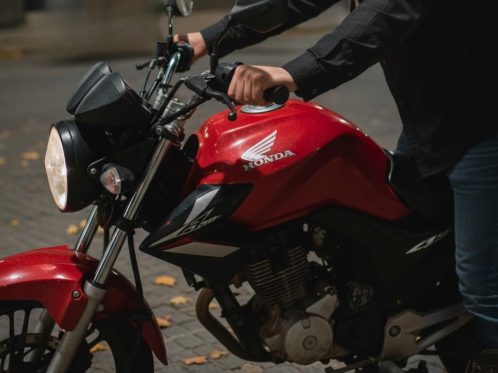 Criminoso furta moto em plena luz do dia enquanto trabalhador pintava casa em Patrocínio