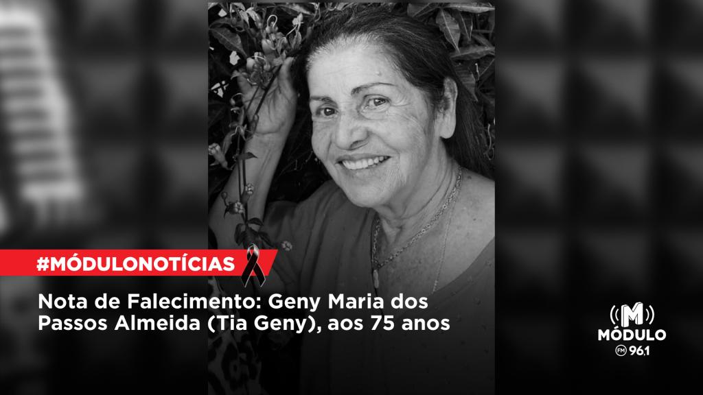 Nota de Falecimento: Geny Maria dos Passos Almeida (Tia...