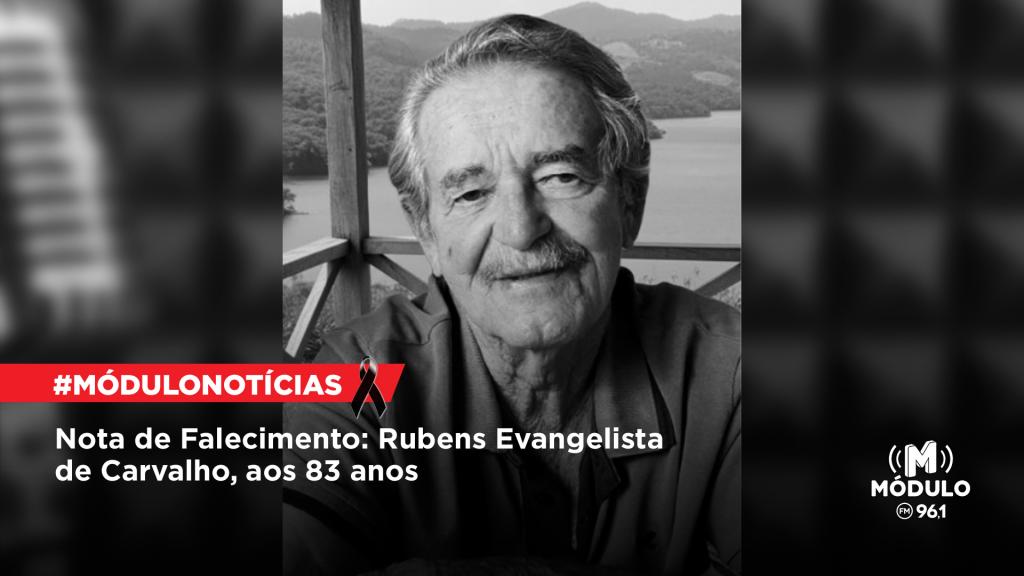 Nota de Falecimento: Rubens Evangelista de Carvalho, aos 83...
