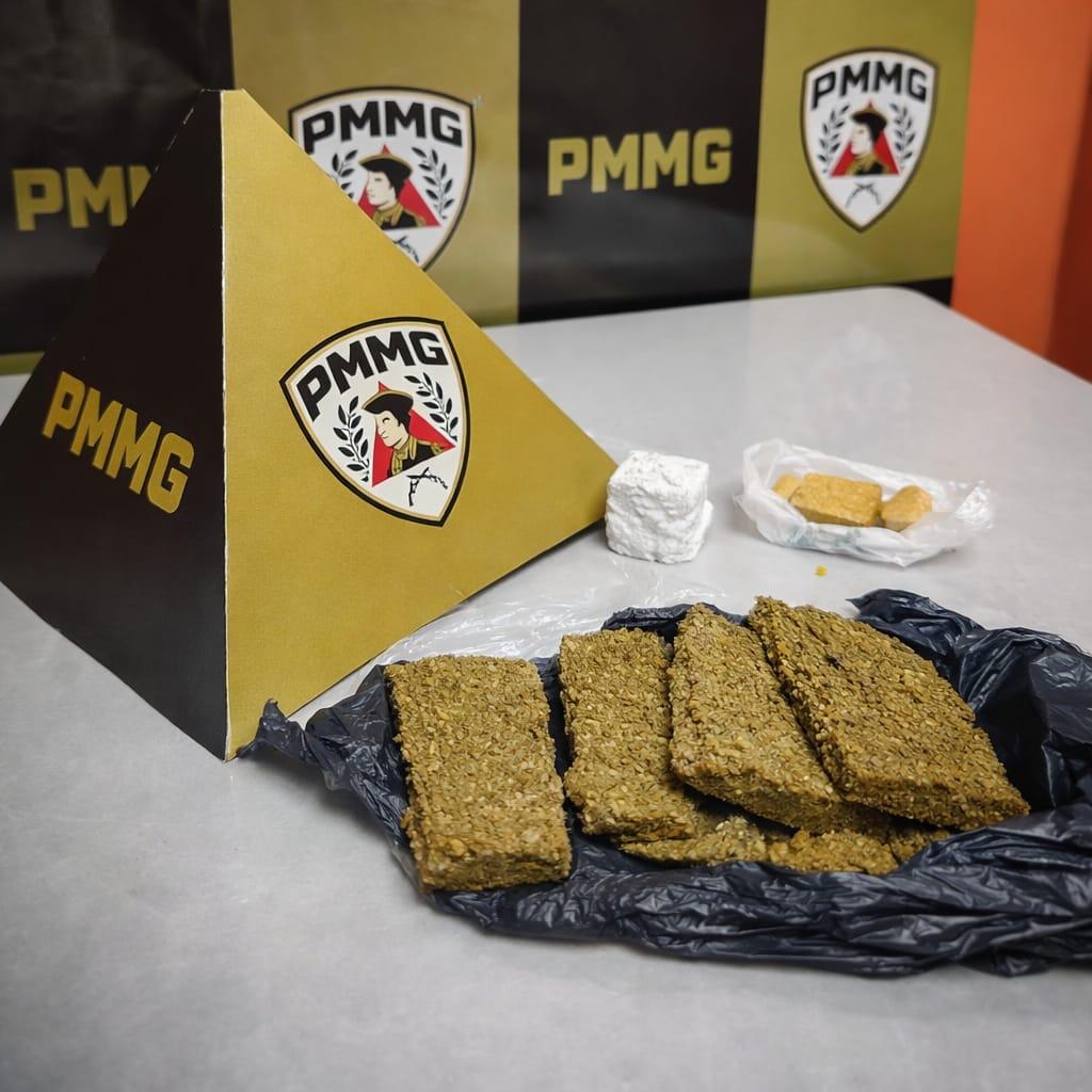 Passageiro é preso com drogas adquiridas em Patrocínio em ônibus na MG-188, em Coromandel