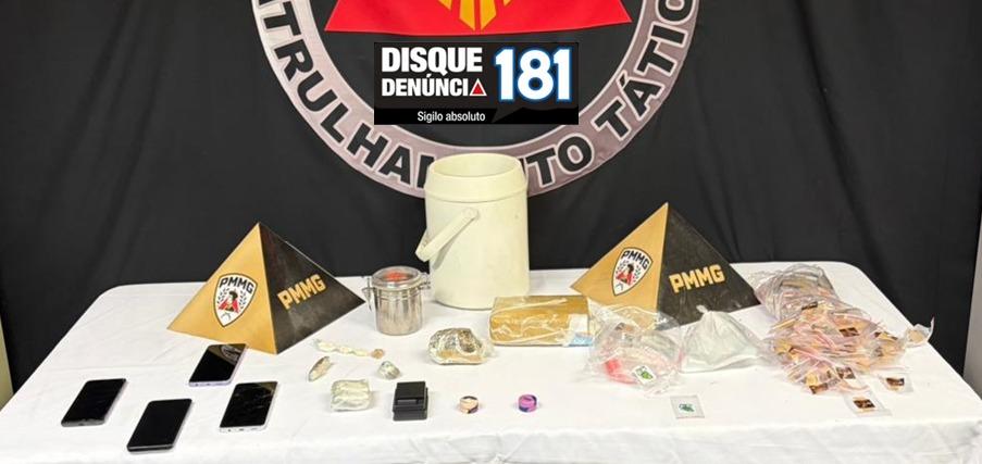 PM prende casal com grande quantidades de drogas no bairro Enéas Aguiar