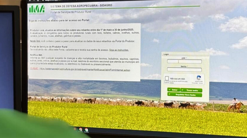 Portal do IMA permite emissão de documentos sanitários pela internet em Minas Gerais