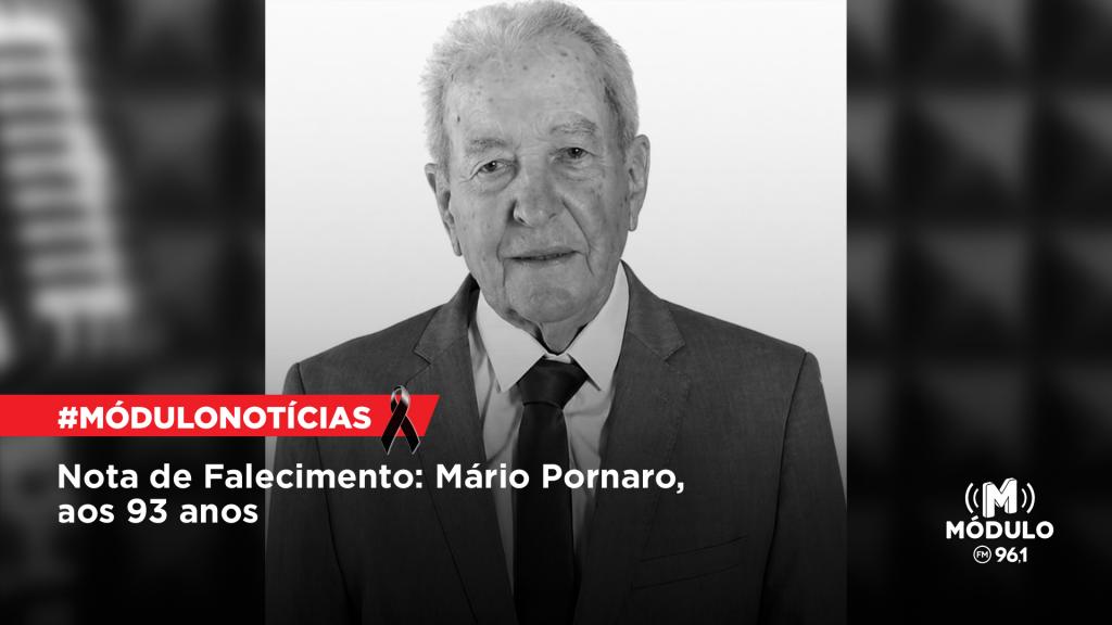 Nota de Falecimento: Mário Pornaro, aos 93 anos